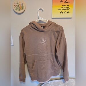 Nike Men's Tan Hoodie Sweater